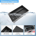 2022 2023 2024 2025 2026 NX 250/350/350h/450h+ Center Console Organizer for Lexus NX, Durable ABS Plastic&Anti-slip Rubber Console Armrest Tray Insert 2026 2025 NX250/350/350h/450h+ Accessories