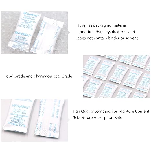 Silica Gel Packets, 0.5 Gram 600 Silica Packets, Food Grade Dessicant, Dessicant Packs, Silica Gel for Food, Moisture