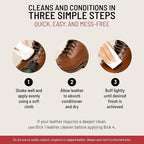 Bickmore Bick 4 Leather Conditioner and Leather Cleaner 16 oz - Will Not Darken Leather - Safe For All Leather Apparel, Furni