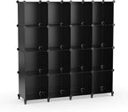 HOMIDEC Closet Organizers and Storage, 16 Cube Storage Organizer, Closet Organizer Bookshelf Cubes Shelves for Clothes, Bedro