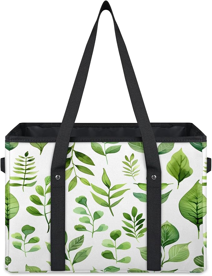 Reusable Grocery Bag, Foldable Large Shopping Tote Bag for Groceries Kitchen Picnic Car Trunk