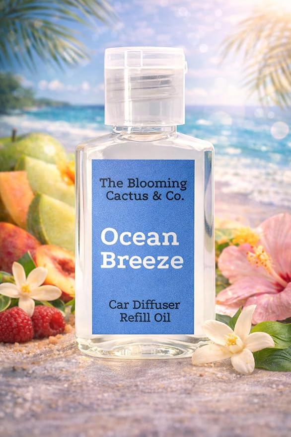 Car Diffuser Oil Refill 1 oz – Essential Oil Car Air Freshener Refill for Hanging Car Diffuser, Long Lasting Fragrance Oil, P