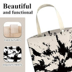 Car Trash Can, Cute Car Trash Bag, Hanging Car Organizer and Storage Bag, Trash Bin for Car Accessories, Vehicle, Travelling, Camping White Black Print