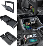 3PCS Center Console Organizer Compatible with 2023-2026 Honda Pilot 2026 Honda Passport Hidden Storage Tray Armrest Storage Tray Insert Divider Slot Box Secondary Interior Accessories