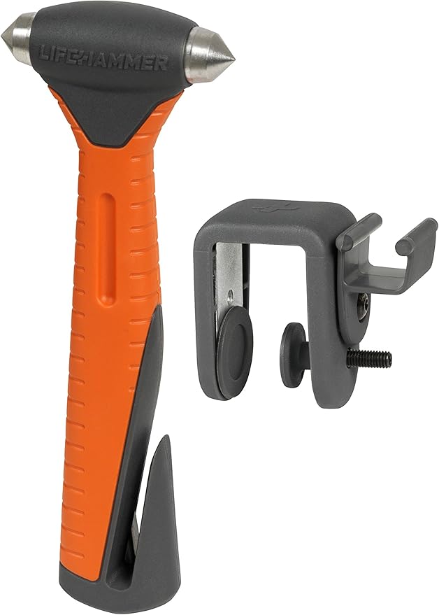 Lifehammer Safety Hammer Plus - Emergency Escape and Rescue Hammer With Seatbelt Cutter