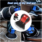 AUCELI Car Detailing Brush, Ultra Soft Auto Interior Dusting Brush with Storage Rack, Car XL Synthetic Brush Cleaning Tool, U
