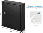 KYODOLED Key Storage Lock Box with Key, Locking Key Cabinet, 60 Key Management Wall Mount with Key Lock, Key Hooks & Key Labe