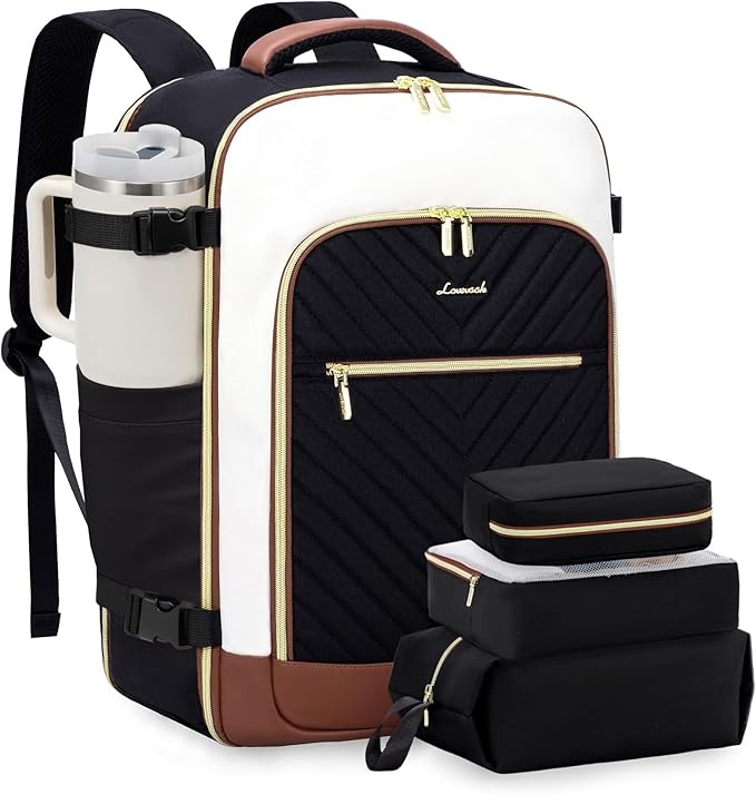 LOVEVOOK Large Travel Backpack for Women, TSA Carry on Backpack for Airplanes, 50L Personal Item Travel Bag for Women fits 17