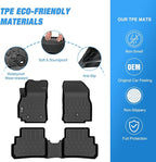 Nilight TPE Floor Mats for Chevy Spark 2016 2017 2018 2019 2020 2021 2022 2023, All Weather Custom Fit Heavy Duty Floor Liners