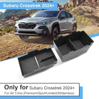 Double-Layer 2024 2025 2026 Crosstrek Center Console Organizer for Crosstrek (Premium/Sport/Limited/Wilderness),Durable ABS Plastic 2025 Crosstrek&Impreza Tray 2026 Crosstrek Hybrid Accessories