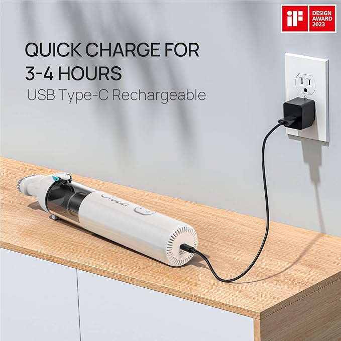 Ofuzzi H8 Apex Car Vacuum Cleaner, Portable Handheld Vacuum Cleaner with 12000Pa High Power, Ultra-Lightweight 1.2lbs, USB-C 