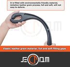 Car Seat Gap Filler, Leather Car Gap Filler Universal Fit for Most Cars and Trucks, Fill The Gap Between Seat and Consoles, Prevents Things from Falling Out, Pack of 2 PCS (Black)