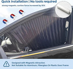 Car Window Sun Shades Privacy Shades for Side Windows Magnetic Privacy Curtains Window Covers for Privacy Removable and Washable Window Shade for Baby in Car Sleeping
