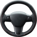 MEWANT Hand Stitched Steering Wheel Cover for Tesla Model 3 2017-2023 / Model Y 2020-2023 for Tesla Model 3/Y Accessories