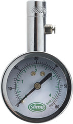 Slime 20049 Tire Pressure Gauge, Large Face Dial Analogue Gauge, 5-60 PSI