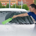 QWORK Window Tint Tool Bulldozer Squeegee Set 3 Pcs Long Handle Glass Scrubber Paddle for Car Windshield Cleaning & Film Installation Heavy Duty Car Detailing Kit for Tight Gaps