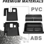 Muslogy Center Console Organizers Compatible with 2020-2025 2026 Toyota Corolla & 2022-2026 Corolla Cross Accessories Dashboard Insert Behind 8-inch Screen & Middle Console Tray 2PCS