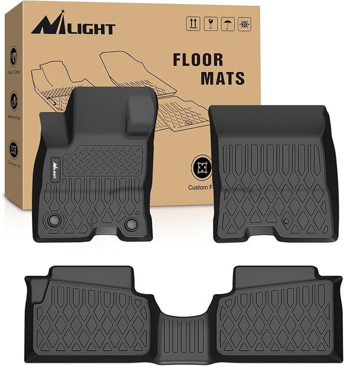 Nilight TPE Floor Mats for Ford Maverick Hybrid 2022 2023 2024 2025 2026, All Weather Custom Fit Heavy Duty Floor Liners