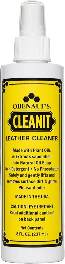 Obenauf's Cleanit Leather Cleaner - Natural Plant Oil Leather Cleaner for Boots, Furniture and Car Interior - Safe and Gentle