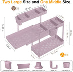Sevenblue 3 Pack Multi-Purpose Under Sink Organizers and Storage, 2026 L-Shaped Pull Out Cabinet Organizer for Bathroom & Kit