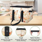 Reusable Grocery Bags Heavy Duty Shopping Bags Foldable Large Tote Bags with Long Handles & Hard Bottom
