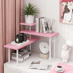 Homode 3-Tier Counter Organizer Shelf for Bathroom, Corner Shelf for Countertop, Over Sink, Make Up, Dresser Table, Desktop -