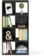 Furinno Pelli Cubic Storage Cabinet, 4x2, Espresso