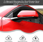 Rearview Side Mirror Decoration Trim Cover Compatible with Mustang IExterior Accessories 2024 2025(Black)