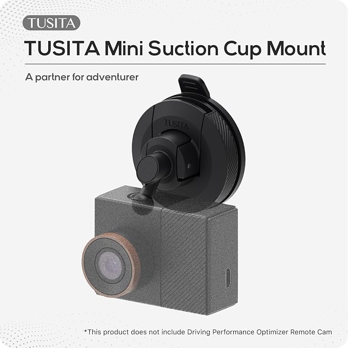 TUSITA Mini Suction Cup Mount Compatible with Garmin Dash Cam 45 46 47 55 56 57 65W 66W 67W,Speak Plus