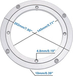 Aluminum Heavy Duty Lazy Susan Rotating Turntable Bearing Swivel Plate Hardware for Dining-Table (8 inch)