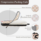 U+U 10 Set Compression Packing Cubes - Ultralight Travel Organizers with Laundry Bag and Cosmetic Bag, Space-Saving Suitcase 