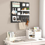 Pegboard Combination Kit, 4 Peg Boards Black Pegboard for Walls, Office Wall Organizer, Gaming Room Wall, Nursery Storage, 22