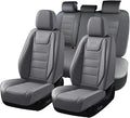 Coverado Car Seat Covers Full Set, Seat Covers for Cars, Car Seat Cover, Car Seat Protector Waterproof, Leather Car Seat Cush