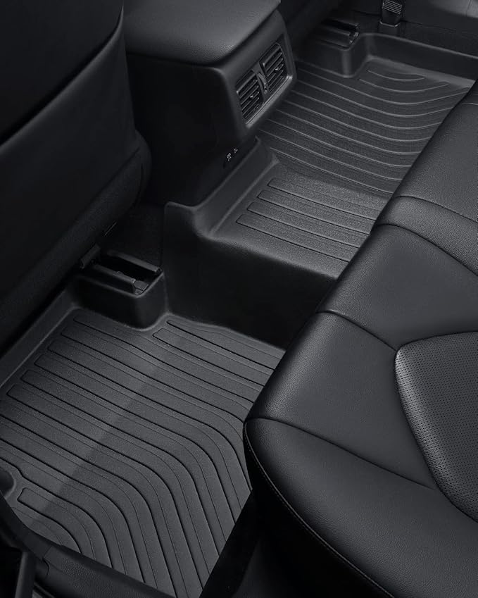 2024 2023 for Toyota Camry 8th Floor Mats, 2022 2021 2020 2019 2018 FWD, TPE All Weather Waterproof Anti-Slip Front & Rear 2nd Seat & Cargo Liner Trunk Mat(Not Fit for Hybrid or AWD), Car Accessories