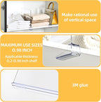 Shelf Dividers，Vertical Purse Organizer for Closet，Thickened and Sturdy Shelf Organizer for Sweater, Shirts, Handbags,8" Tall