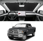 Custom Fit Windshield Sun Shade for RAM 1500 2012-2018, Blocks UV & Heat, Front Window Sunshade Accessories, Easy Fold & Store Keep Your Car Cooler