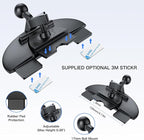 Jansite CD Slot Mount for Carplay Screen 360° Rotation Tool-Free Installation, 4-Button Lock Sturdy CD Slot CarPlay Mount Compatible with 7-10.26 Inch Apple Carplay & Android Auto Screen