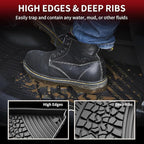 LASFIT Floor Mats for Jeep Grand Cherokee WL 2022-2025 2026 5-Seat (Include 4xe, NOT for L) All Weather TPE Custom Fit Car Mats Floor Liners 1st & 2nd Row, Black