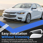 Driver Side Mirror Cover Replacement for Chevrolet Chevy Malibu 2016 2017 2018 2019 2020 2021 2022 2023 2024 2025 - Left Side Mirror Covers, Rear View Mirror Cap Accessories White