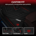 LASFIT Floor Mats 2019-2024 2025 2026 for BMW 3 Series G20 3 Series 330i 330e M3 M340i Accessories Sedan Only, Custom Fit TPE All Weather Car Liners 1st & 2nd Row Full Set, Black(NOT for GT & 2 Door)