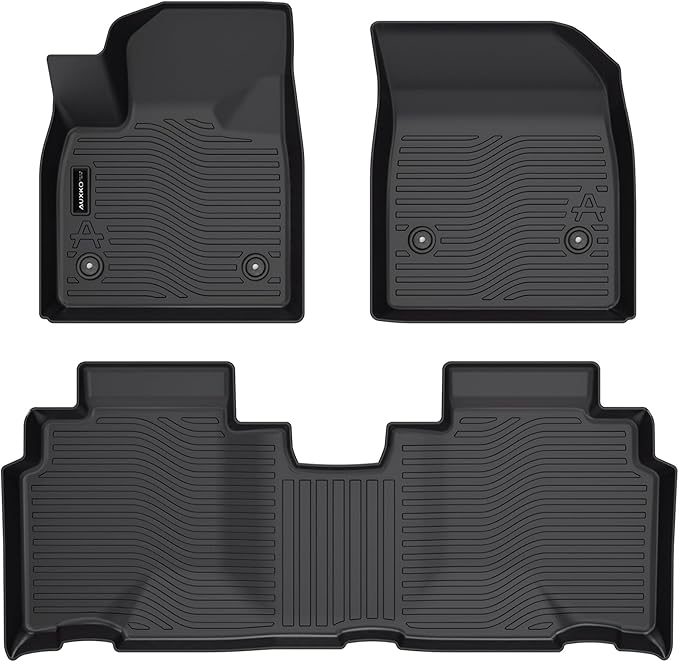 Auxko All Weather Floor Mats Fit for 2026 2025 2024 Chevrolet Chevy Blazer EV TPE Rubber Liners Blazer EV Accessories Set All Season Guard Odorless Anti-Slip Floor Mats