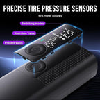 Tire Inflator Portable Air Compressor - Portable Cordless Mini Air Pump with Digital Pressure Gauge, 150PSI 3X Fast Inflation and Auto Shutoff Function Tires Pump for Cars