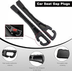 2PCS Car Seat Gap Filler Organizer, PU Leather Crevice Blocker Gap Plug Between Seat and Console, Universal Car SUV Truck Gap Organizer Stop Phone Wallet Keys from Dropping