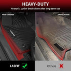 LASFIT 3D Custom Fit Floor Mats for Toyota Corolla 2020–2026 Sedan, All-Weather, Reinforced TPE,Anti-Slip Car Floor Mats 1st & 2nd Row, 3pcs, Black