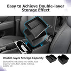 Center Console Organizer Compatible with 2025 2026 Hyundai Tucson Limited Hybrid/Tucson Plug-in Hybrid Accessories Storage Box Compartment Tray - ONLY Fit with Electronic Shift 2-Pack[NOT FOR SE/SEL]