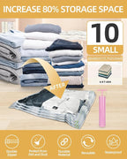 Vacuum Storage Bags for moving, Vacuum Seal Bags for Memory Foam, Latex, Clothing & Bedding, Space Saver Bags for Organizatio