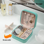 Travel Jewelry Case Bridesmaid Gifts Box,12 Pack Small Jewelry Box Mini Jewelry Organizer,PU Leather Portable Earring Storage