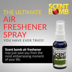 Scent Bomb Air Freshener Spray, Long-Lasting Odor Eliminator - Effective Deodorizer for Home & Car, Fresh Room Spray for Kitc