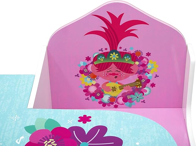 Delta Children Chair Desk with Storage Bin, Trolls World Tour