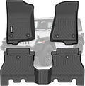 VIWIK Car Floor Mats for Jeep Wrangler JL 2018 2019 2020 2021 2022 2023 2024 (Not for JK or 4XE), TPE Rubber Car Mats All Weather Custom Floor Liners Front & Rear Non-Slip Odorless